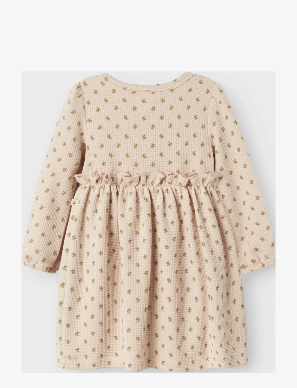 Lil'Atelier - NBFDESMA LS BODY DRESS LIL - langärmelige babykleider - peach whip - 1