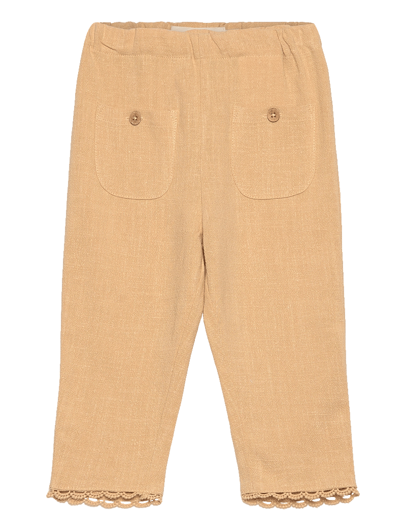 Lil'Atelier - NBFDAMLA LOOSE PANT LIL - babybukser - taos taupe - 0