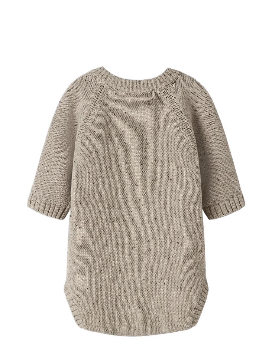Lil'Atelier - NBNGALTO RIA LS KNIT BODY LIL - långärmade bodies - oxford tan - 1