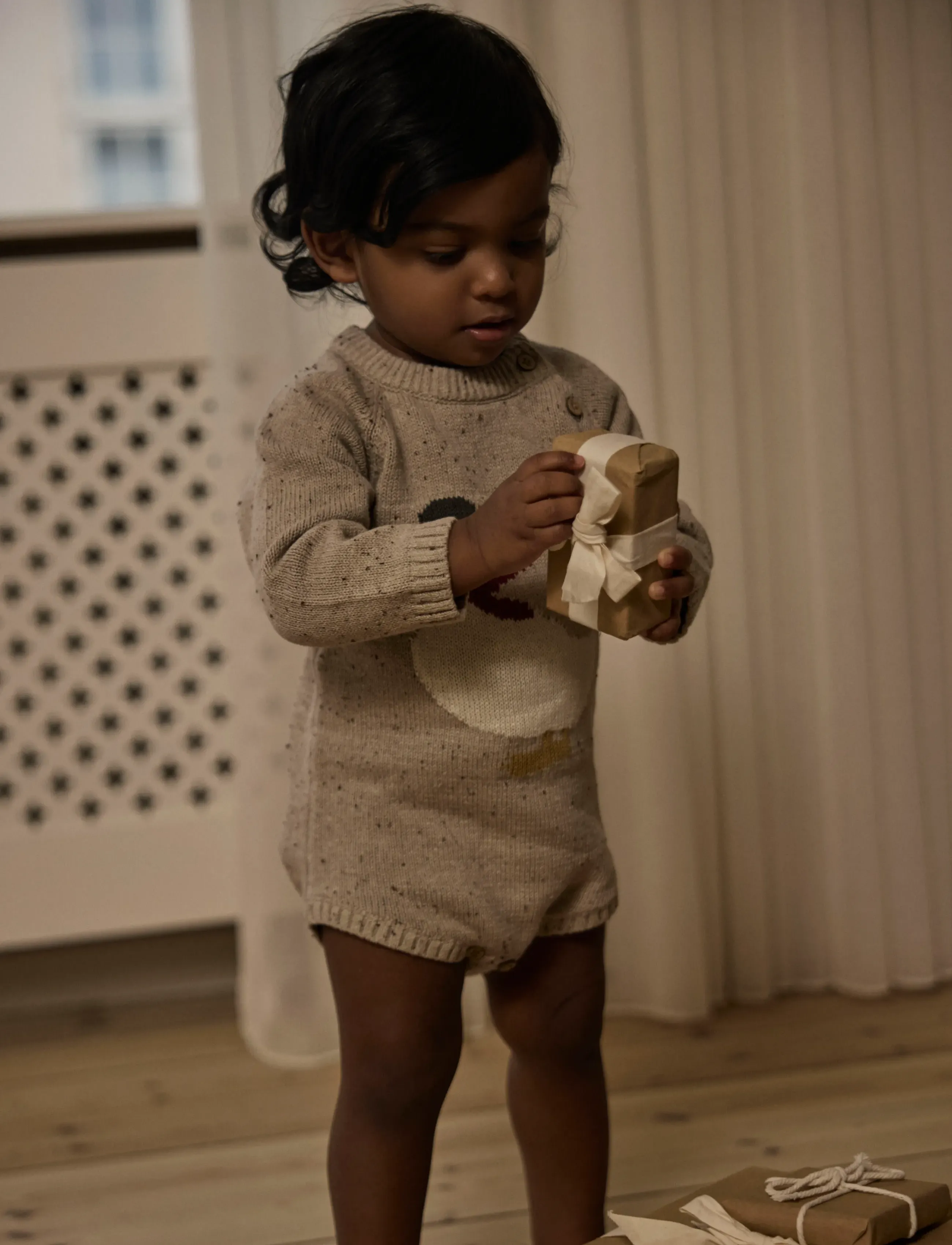 Lil'Atelier - NBNGALTO RIA LS KNIT BODY LIL - långärmade bodies - oxford tan - 2