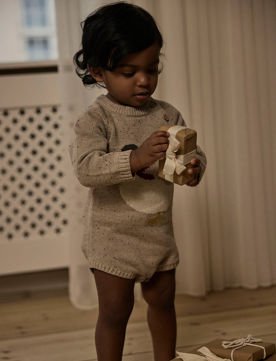Lil'Atelier - NBNGALTO RIA LS KNIT BODY LIL - långärmade bodies - oxford tan - 2