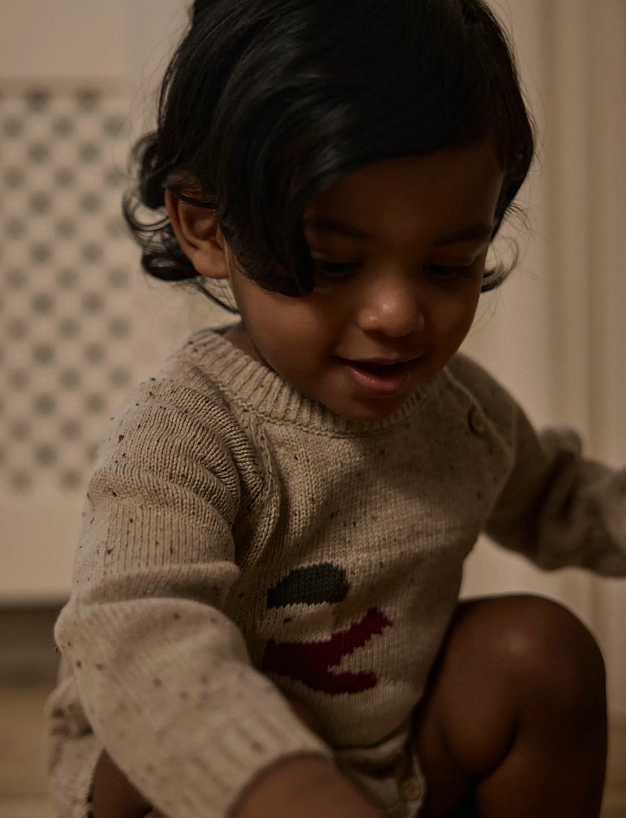 Lil'Atelier - NBNGALTO RIA LS KNIT BODY LIL - långärmade bodies - oxford tan - 3