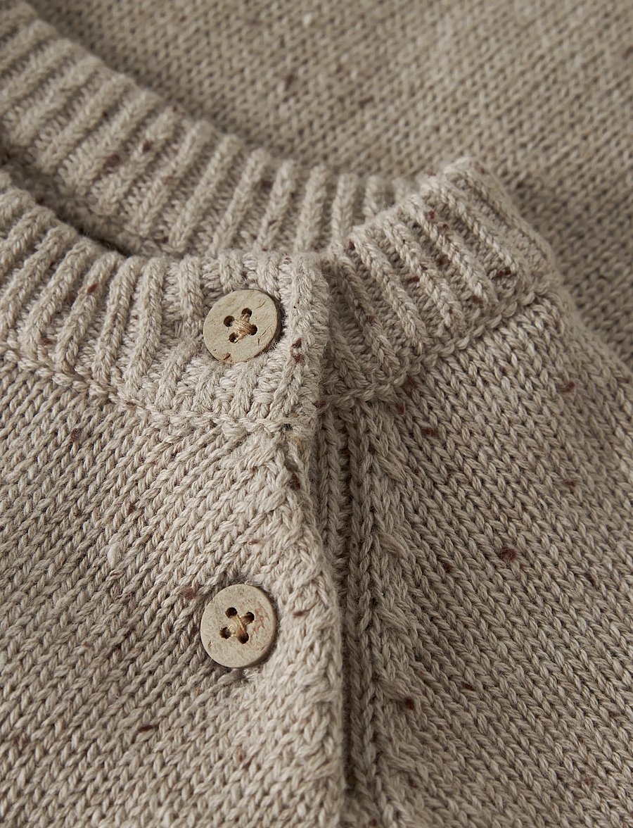 Lil'Atelier - NBNGALTO RIA LS KNIT BODY LIL - långärmade bodies - oxford tan - 4