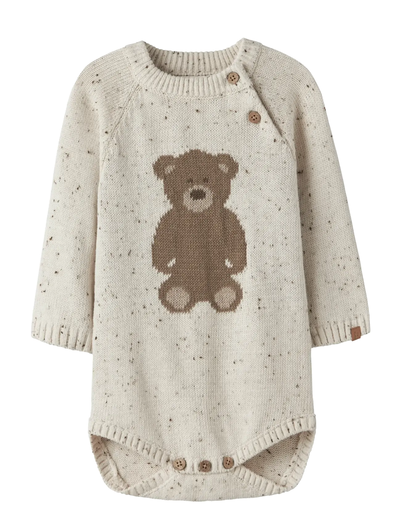 Lil'Atelier NBNGALTO RIA LS KNIT BODY LIL - 4 for 3 - TURTLEDOVE / cream