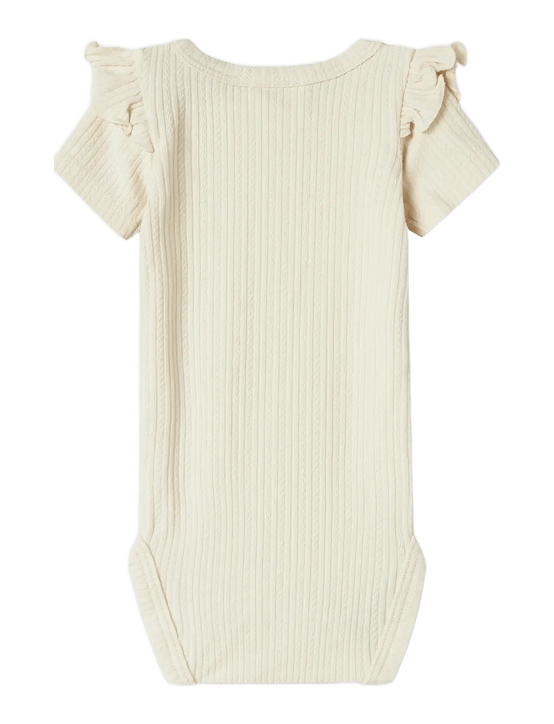 Lil'Atelier - NBFFLEURA SS SLIM BODY LIL - kortärmade bodies - turtledove - 1