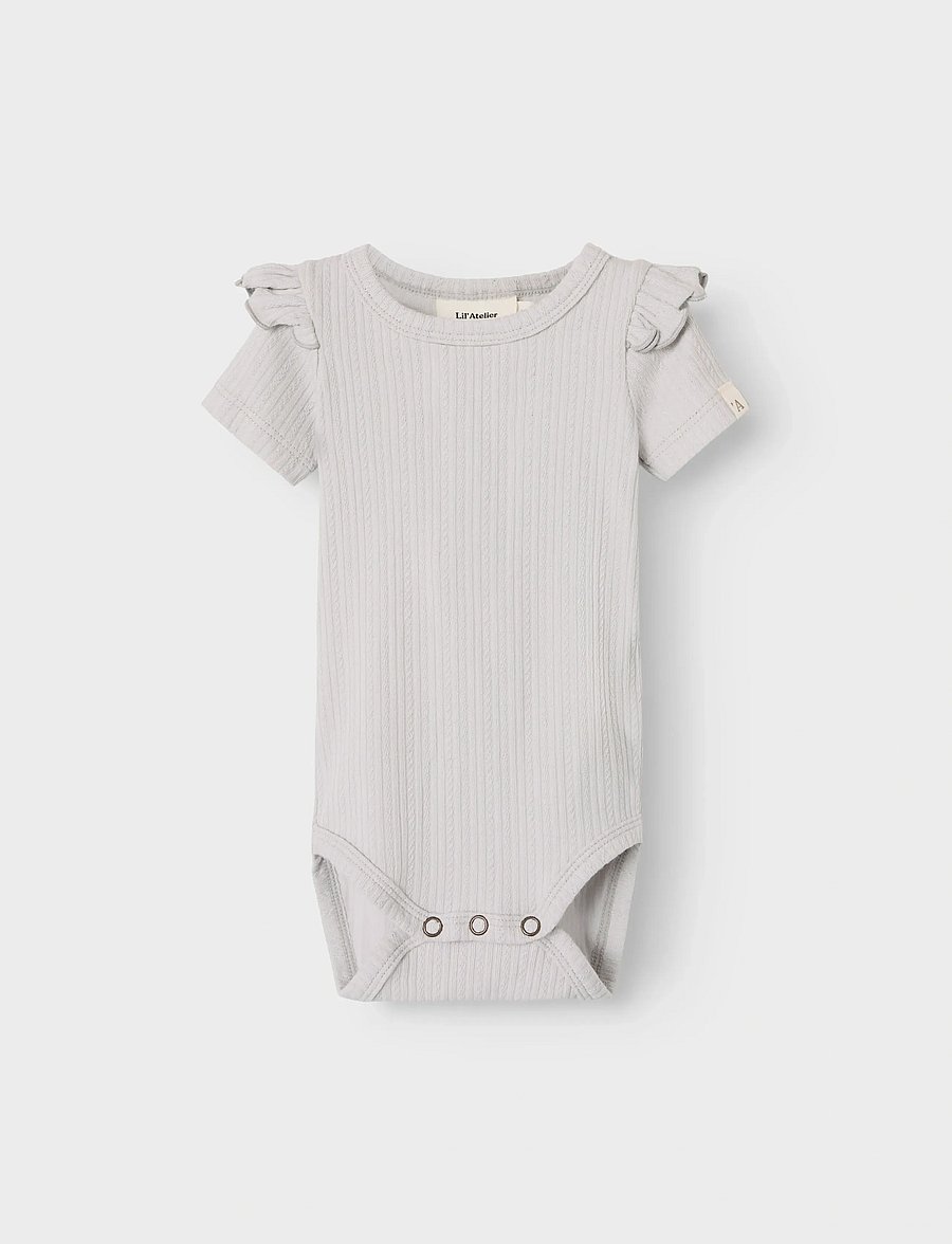 Lil'Atelier - NBFFLEURA SS SLIM BODY LIL - vapor blue - 2