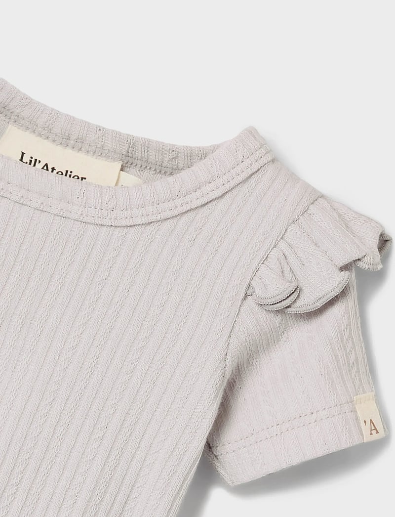 Lil'Atelier - NBFFLEURA SS SLIM BODY LIL - vapor blue - 4