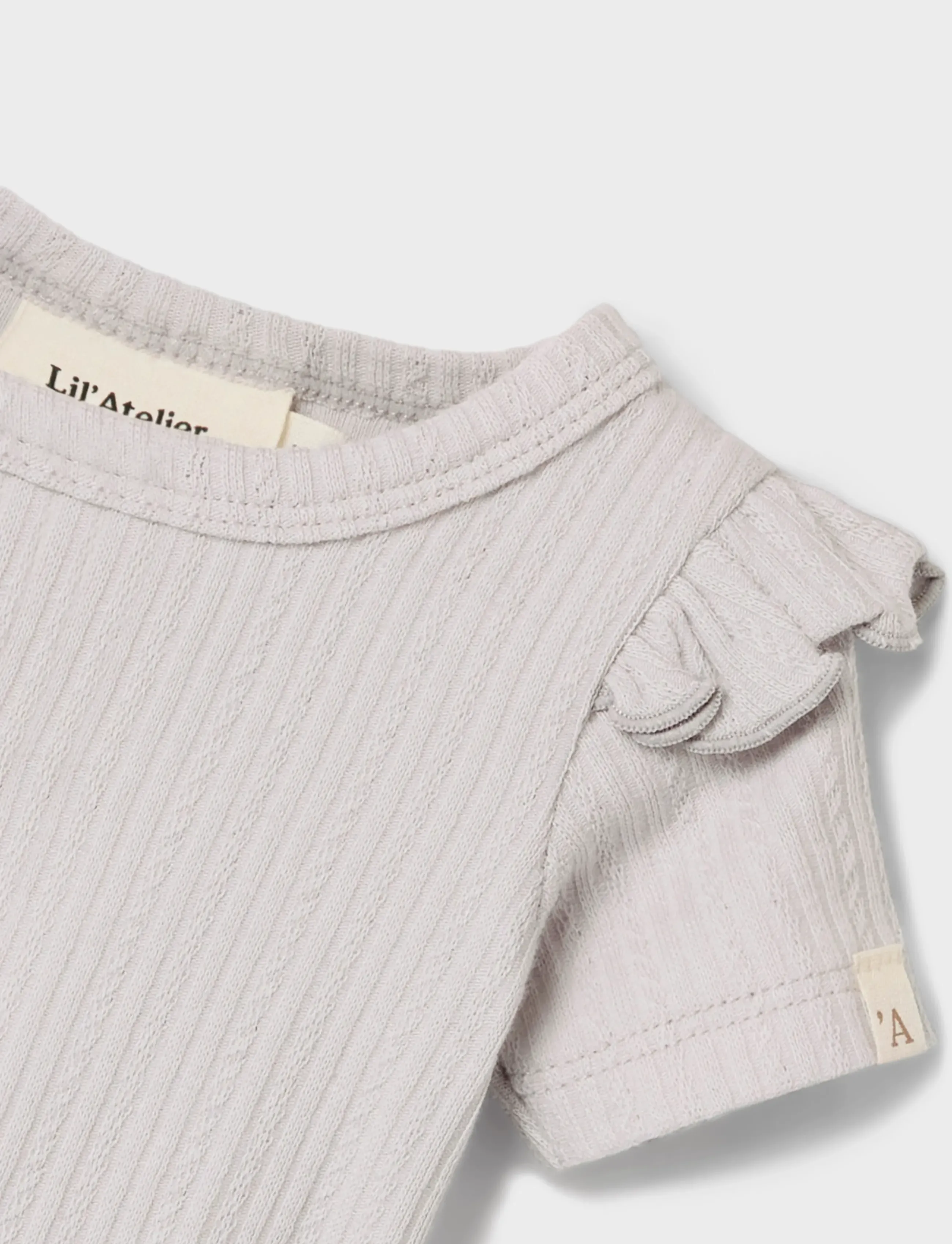 Lil'Atelier - NBFFLEURA SS SLIM BODY LIL - vapor blue - 4