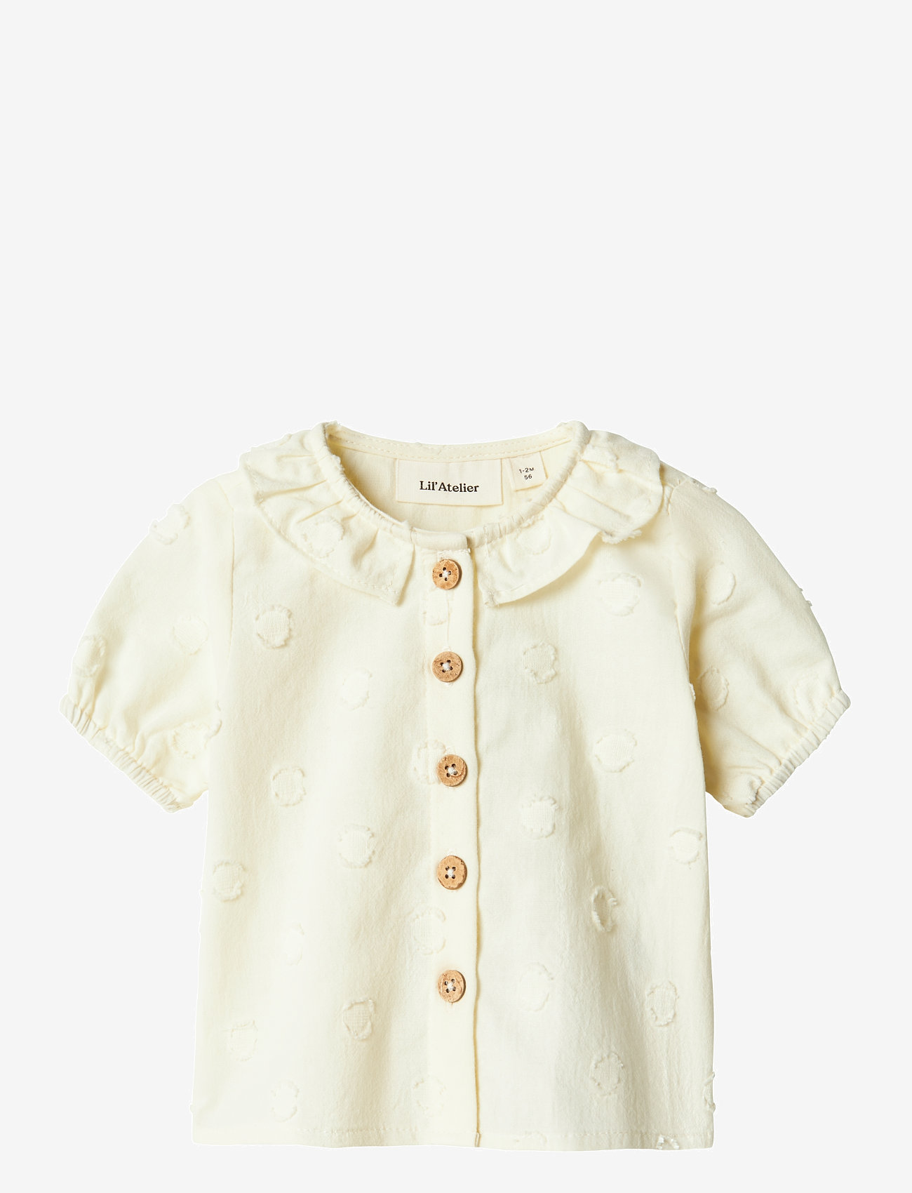 Lil'Atelier - NBFFRANNY SS LOOSE SHIRT LIL - blouses & tunics - turtledove - 0