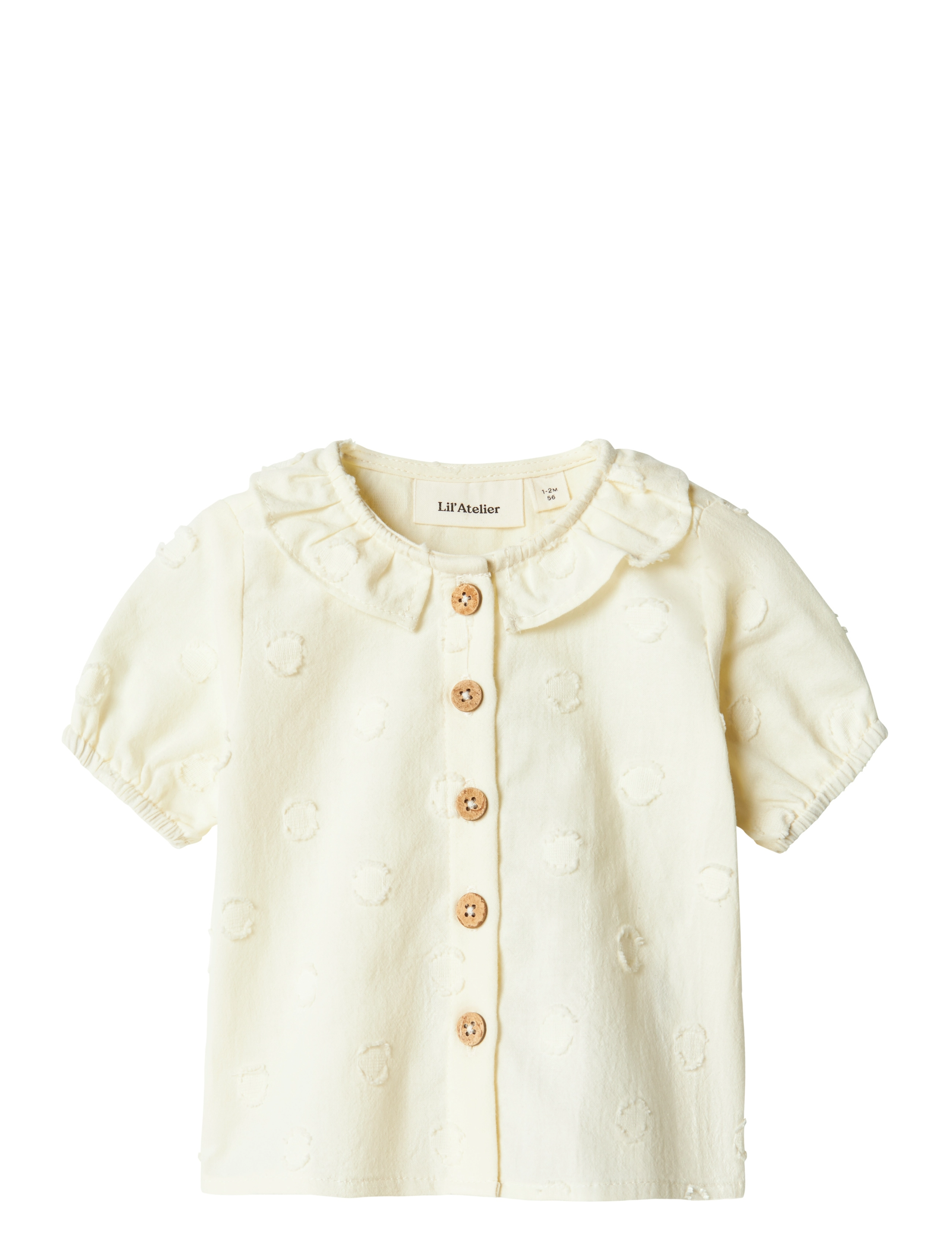 Lil'Atelier NBFFRANNY SS LOOSE SHIRT LIL - 4 for 3 - TURTLEDOVE / cream