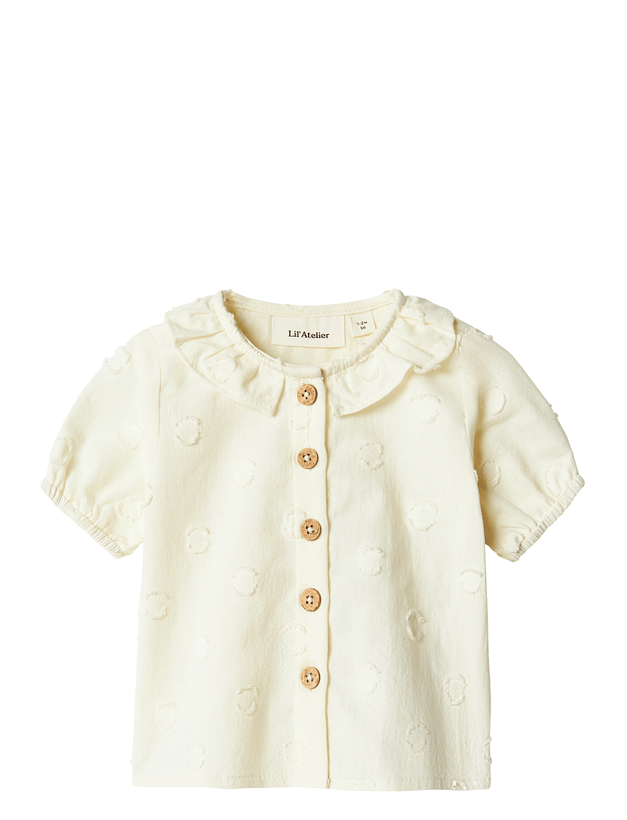 Lil'Atelier - NBFFRANNY SS LOOSE SHIRT LIL - turtledove - 0