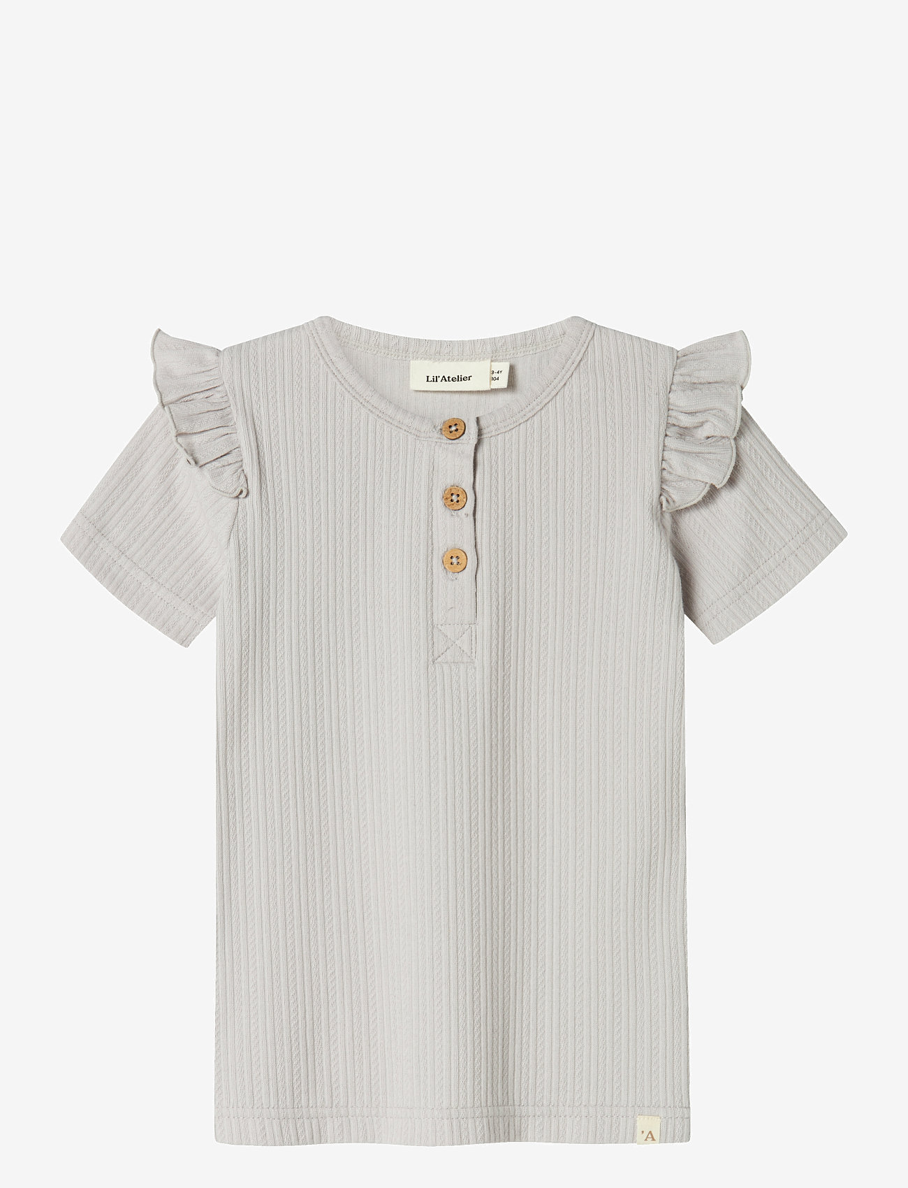 Lil'Atelier - NMFFLEURA SS SLIM TOP LIL - kurzärmelige - vapor blue - 1