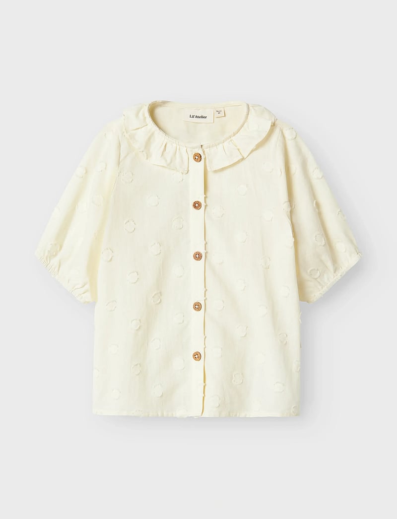 Lil'Atelier - NMFFRANNY SS LOOSE SHIRT LIL - chemisiers & tuniques - turtledove - 0