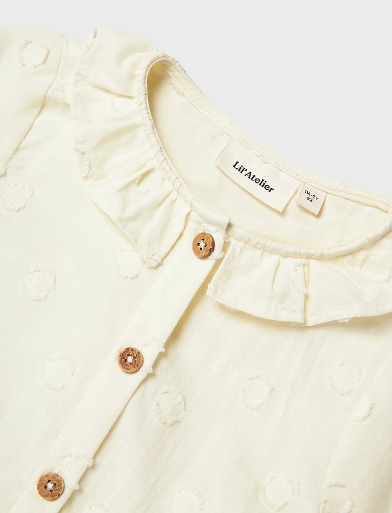 Lil'Atelier - NMFFRANNY SS LOOSE SHIRT LIL - blusen & tuniken - turtledove - 1