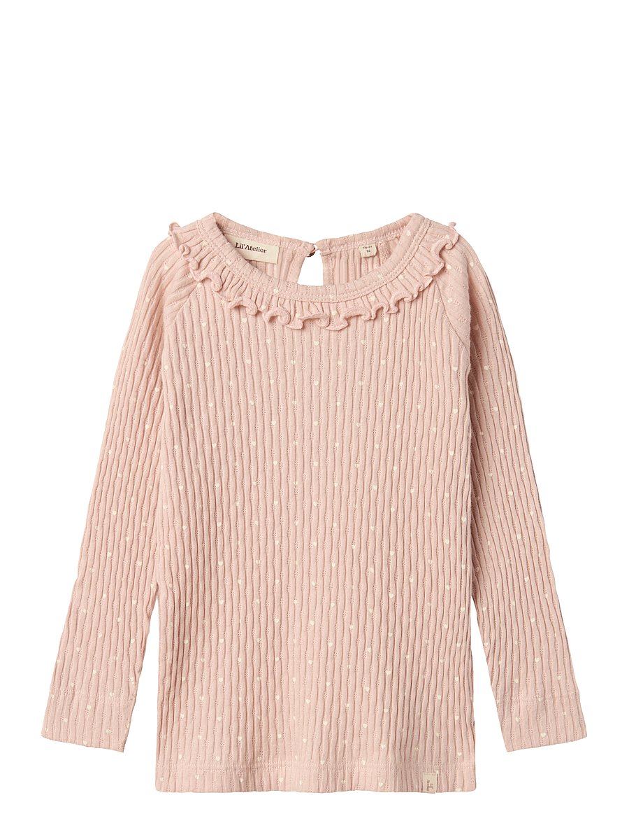 Lil'Atelier - NMFFIDUCIA LS SLIM TOP LIL - peach whip - 1