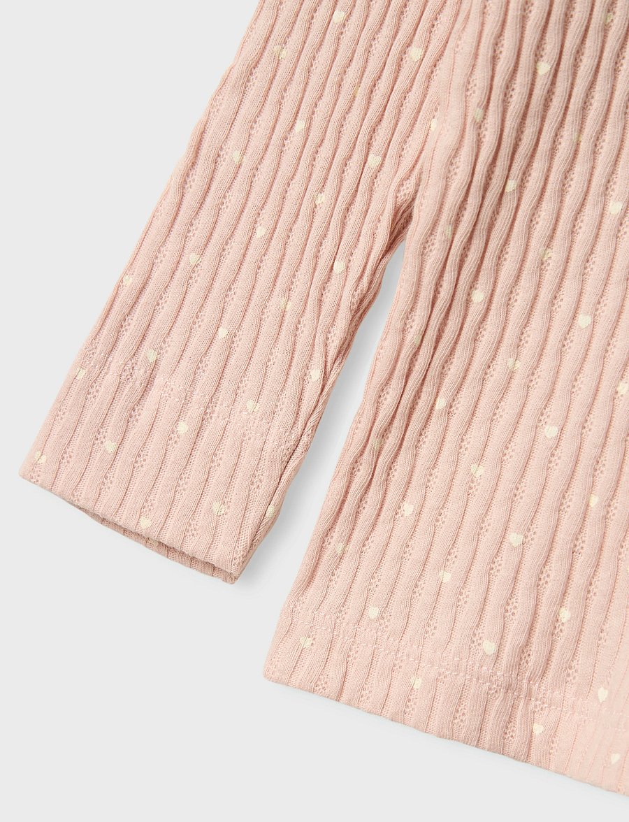 Lil'Atelier - NMFFIDUCIA LS SLIM TOP LIL - peach whip - 0