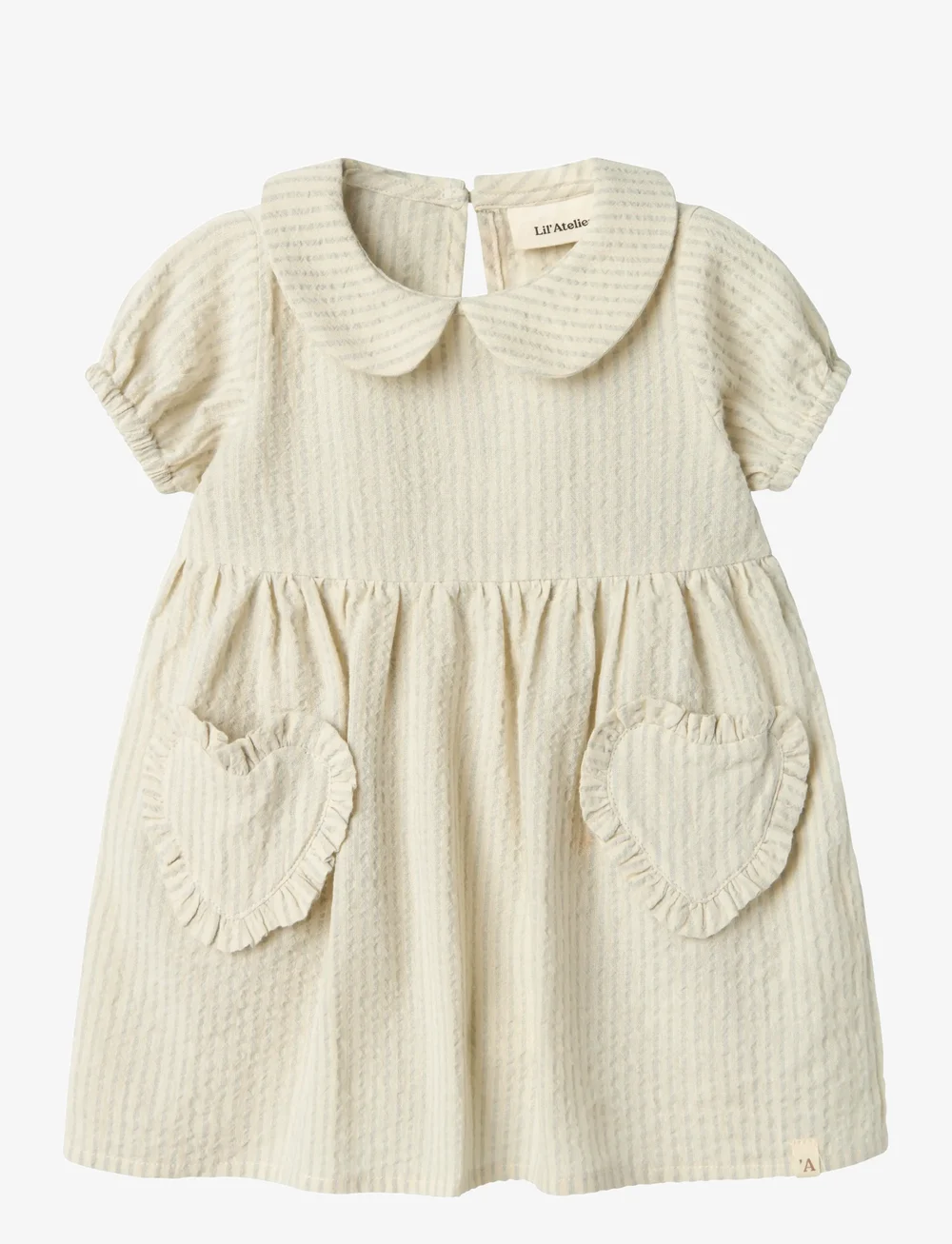 Lil'Atelier - NBFFOLLY SS LOOSE BODY DRESS LIL - kortærmede babykjoler - vapor blue - 0