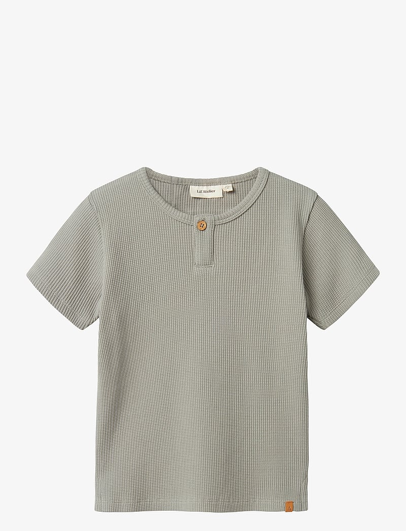 Lil'Atelier - NMMDIEM SS TOP LIL - kortærmede t-shirts - forest fog - 0