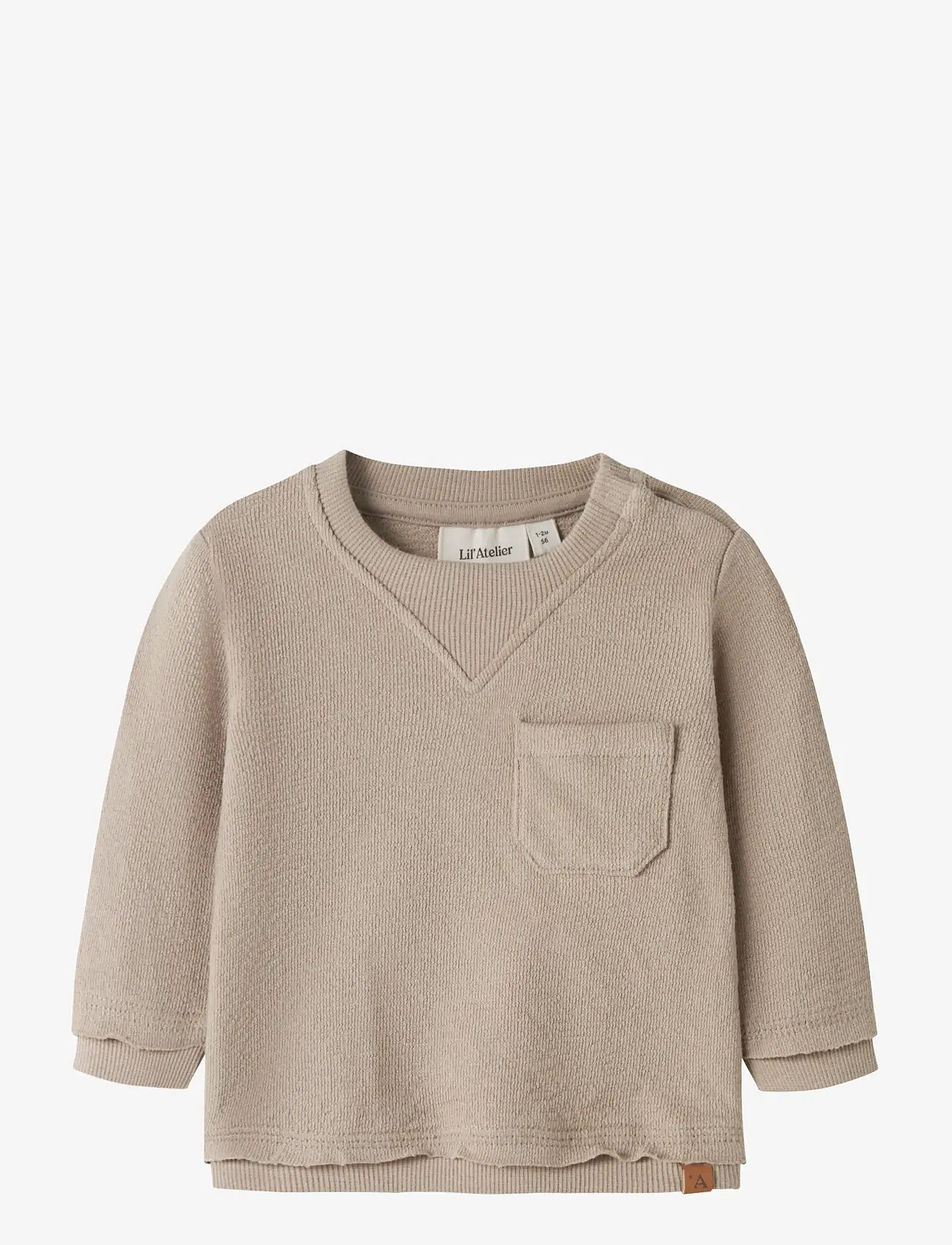 Lil'Atelier - NBMDIAS LS NR SWEAT LIL - sweatshirts - oxford tan - 0