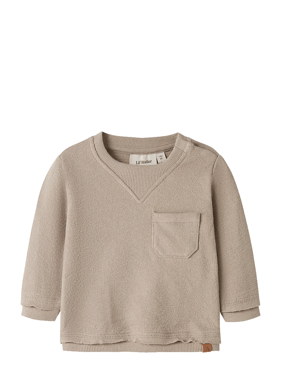 Lil'Atelier - NBMDIAS LS NR SWEAT LIL - dressipluusid - oxford tan - 0