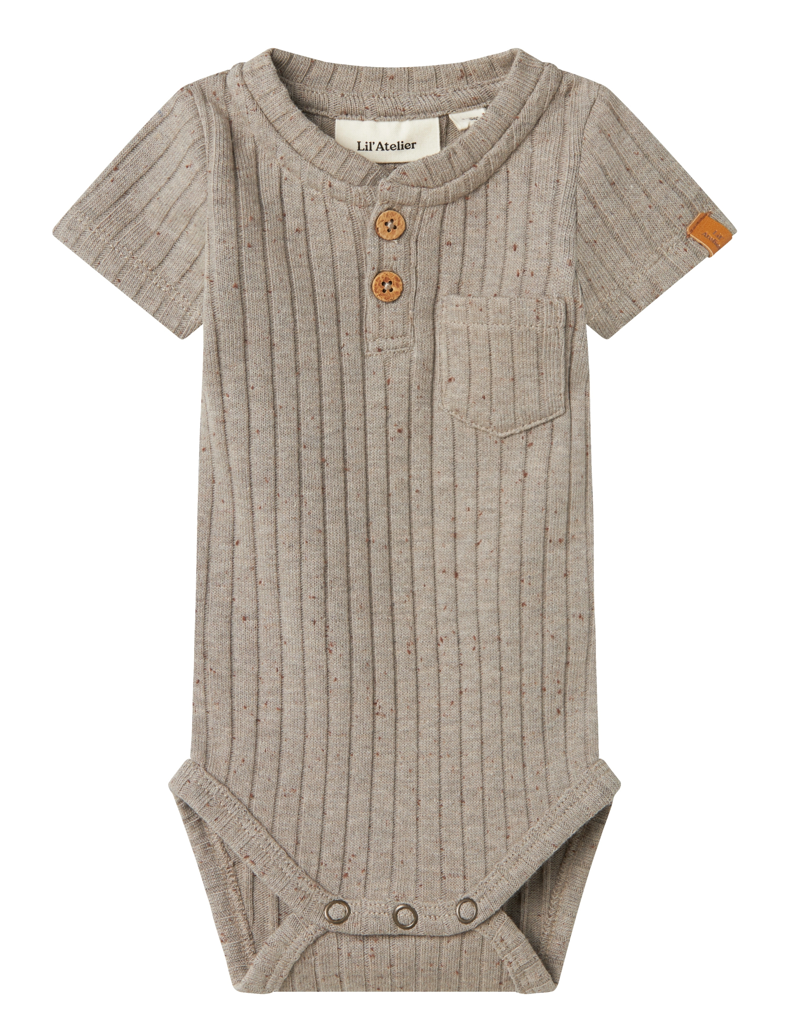Lil'Atelier - NBMOMILO SS SLIM BODY LIL - mourning dove - 0