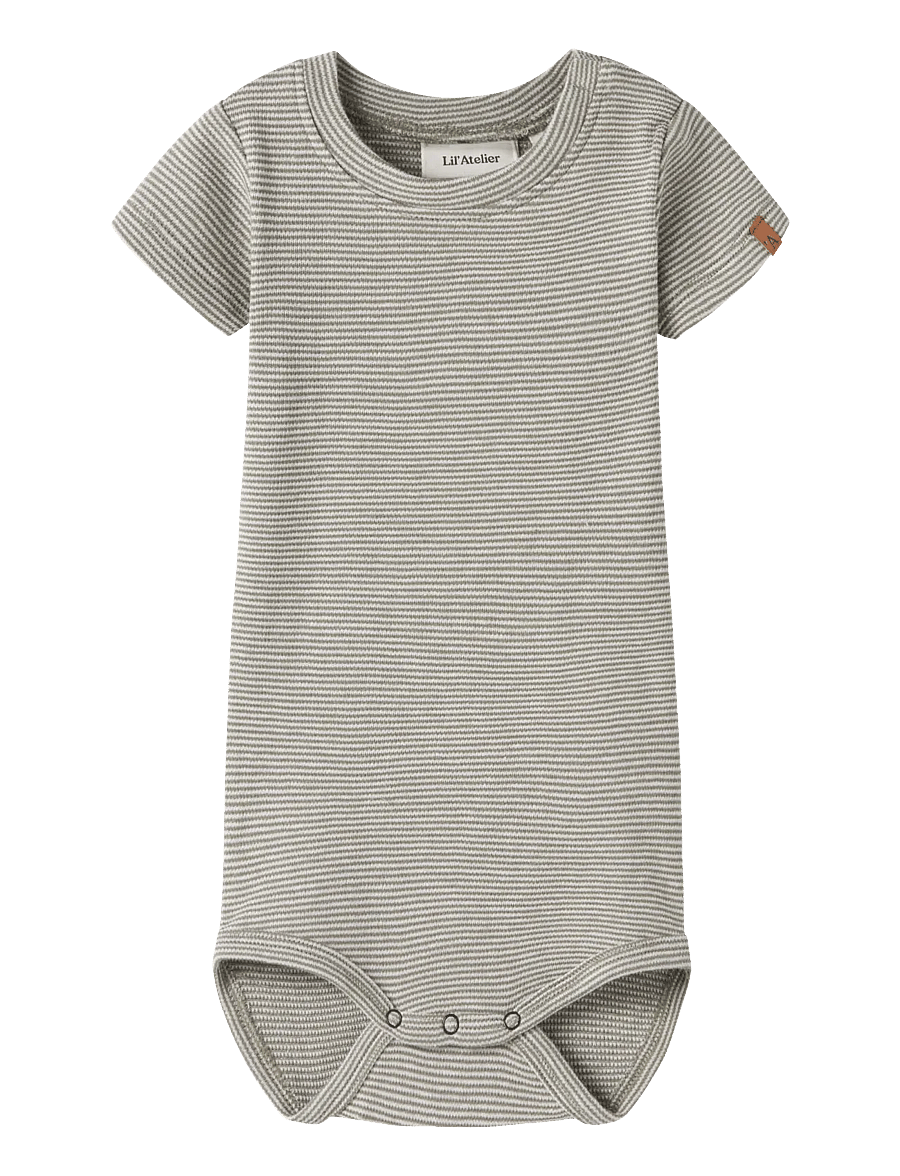 Lil'Atelier - NBMFENG SS SLIM BODY LIL - kortärmade bodysuits - overland trek - 0