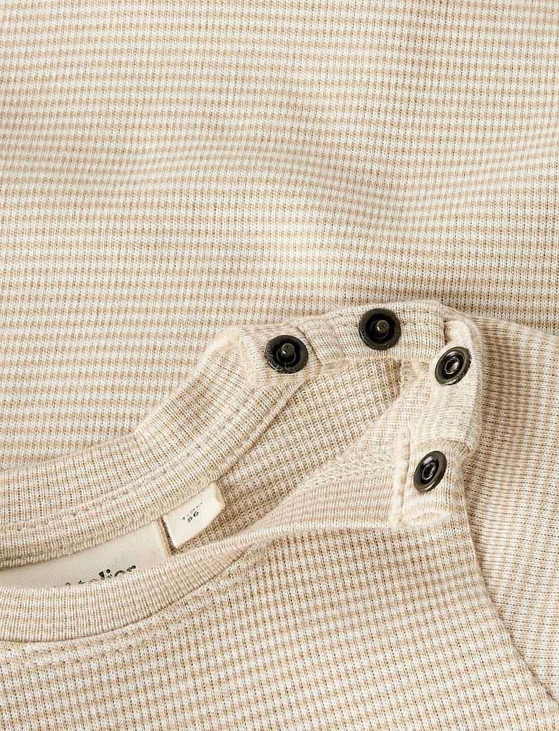 Lil'Atelier - NBMFENG SS SLIM BODY LIL - kortärmade bodysuits - oxford tan - 2