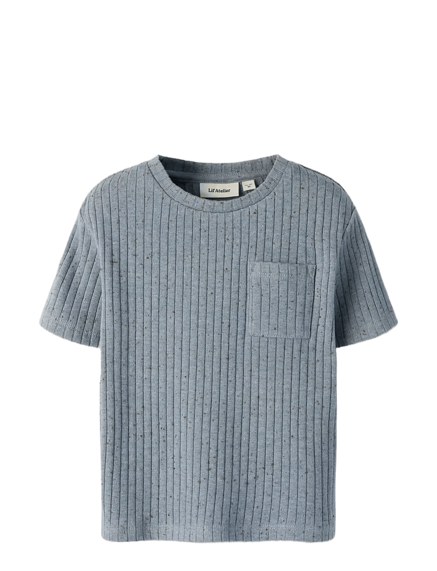 Lil'Atelier - NMMOMILO SS LOOSE TOP LIL - kurzärmelige - tradewinds - 3
