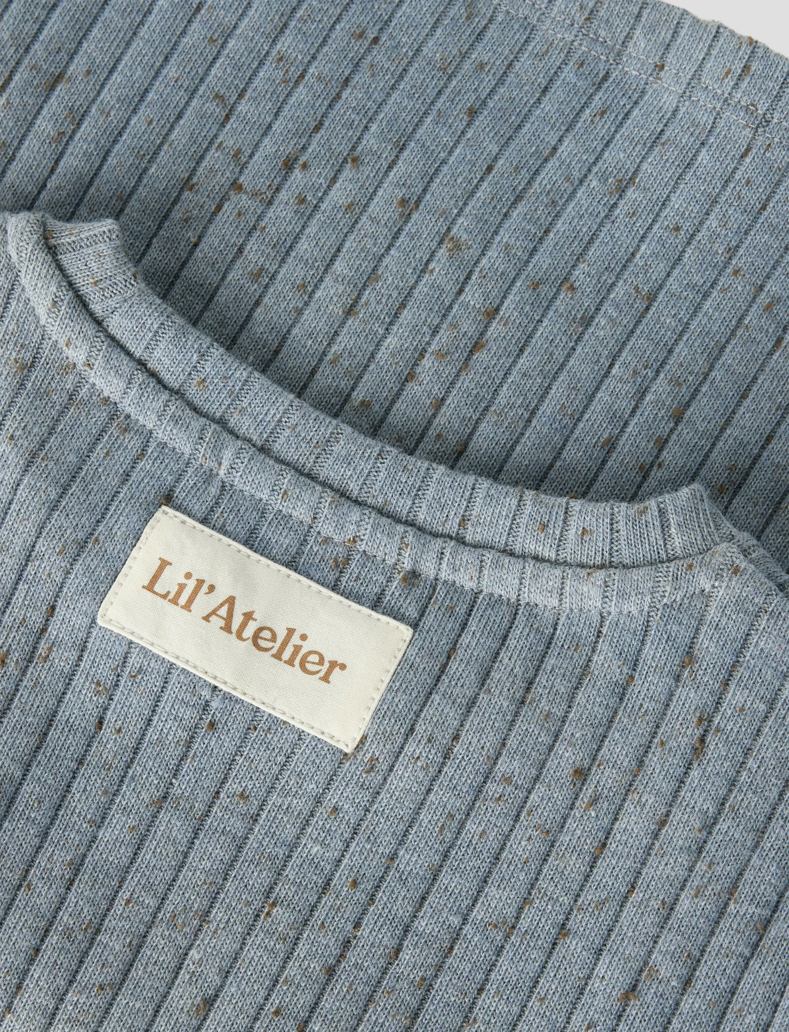 Lil'Atelier - NMMOMILO SS LOOSE TOP LIL - krótki rękaw - tradewinds - 4