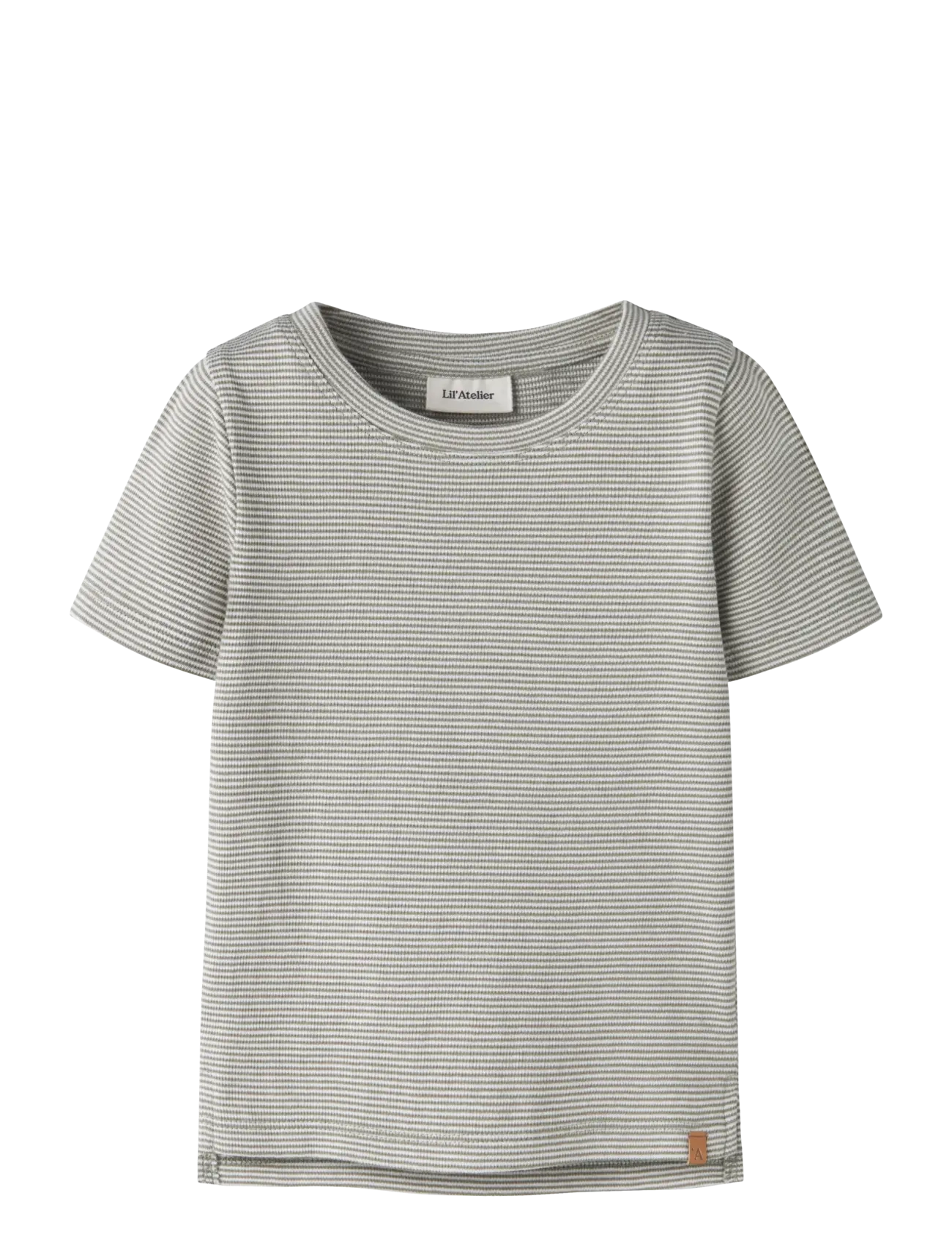 Lil'Atelier NMMFENG SS SLIM TOP LIL - Toppar & T-shirts - OVERLAND TREK / khaki/green