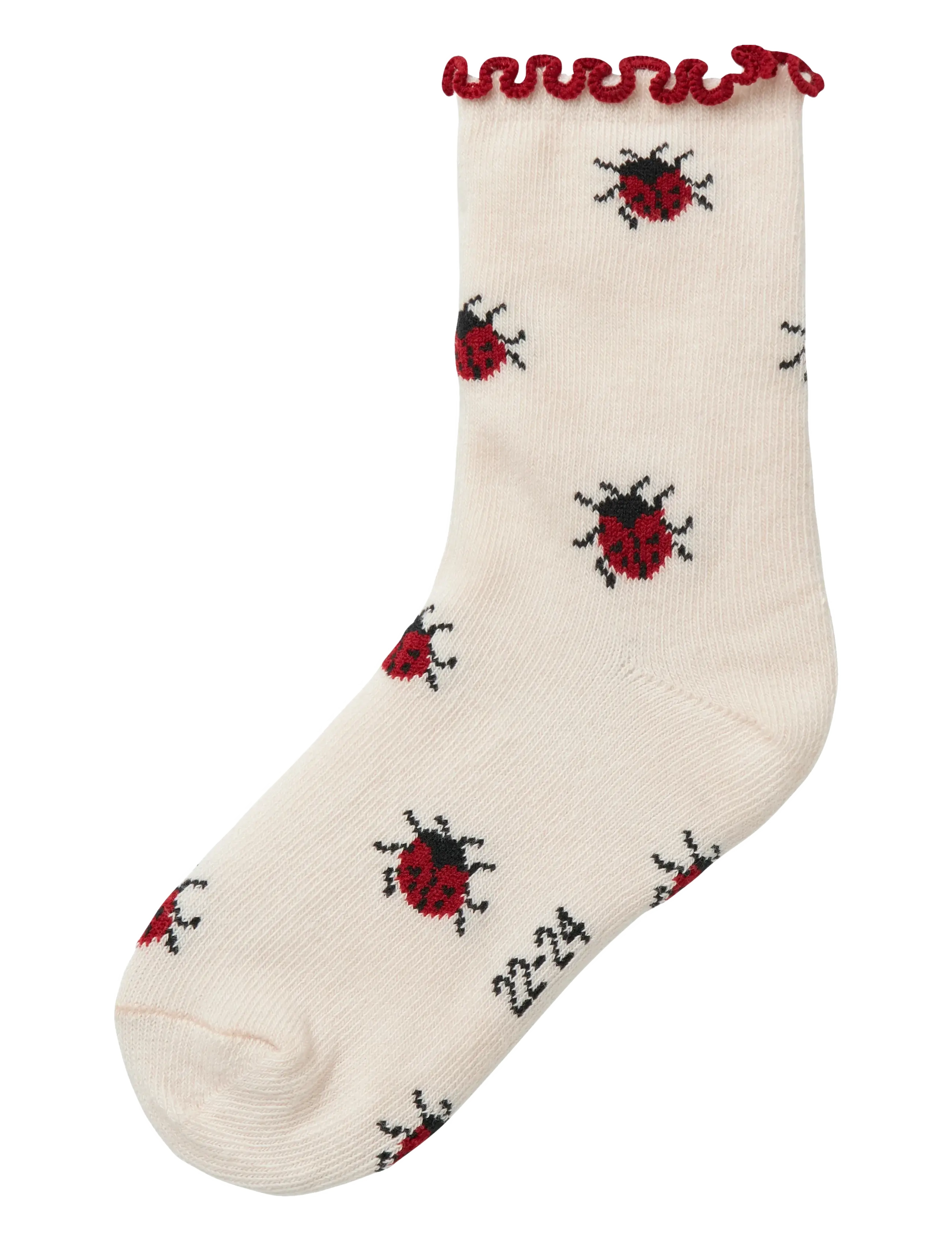 Lil'Atelier NMFDARLENE SOCK LIL - Strumpor & Tights - SILVER PEONY / cream