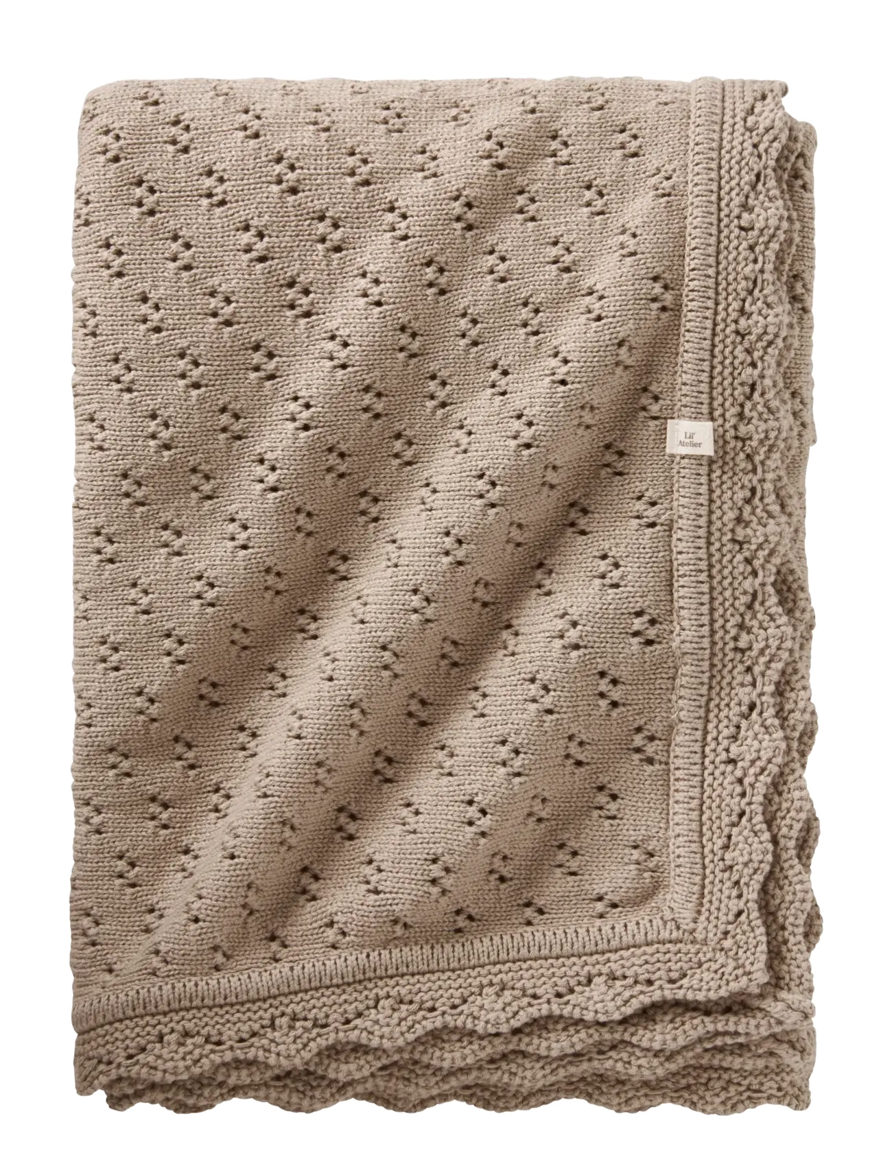 Lil'Atelier NBNNILIO KNIT BLANKET LIL - Lastetuba - OXFORD TAN / beige