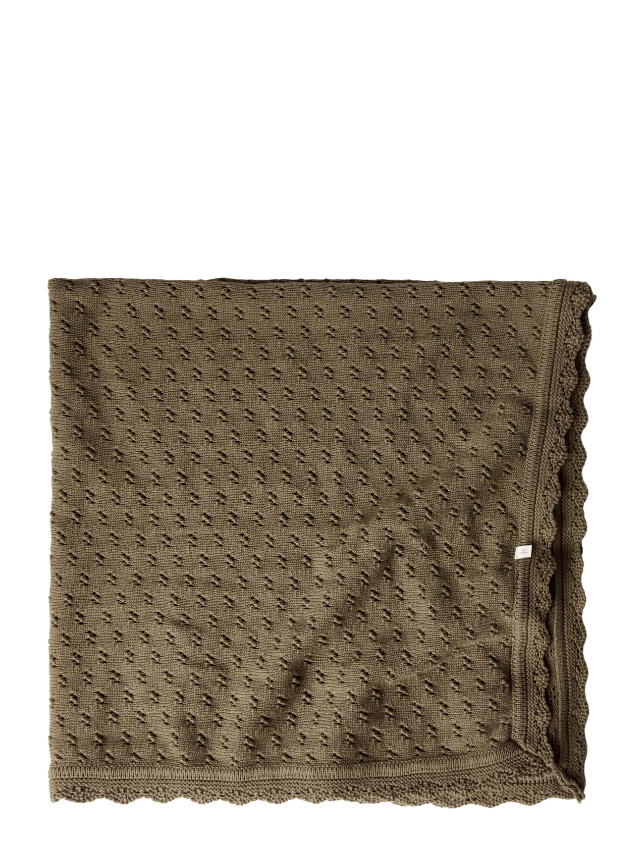 Lil'Atelier NBNNILIO KNIT BLANKET LIL - Tæpper - TEAK / khaki/green