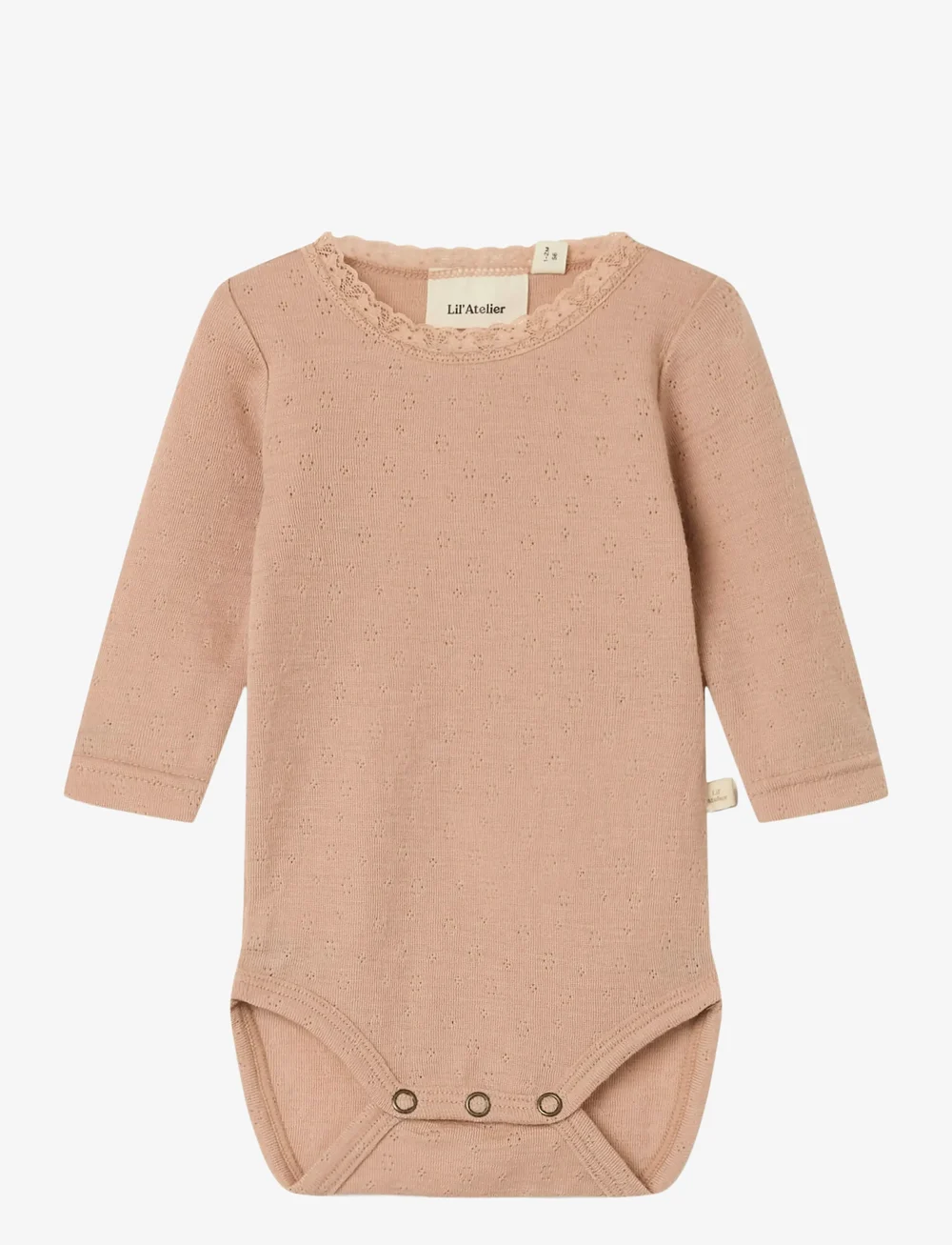 Lil'Atelier - NBFNOEL NAB LS SLIM WOOL BODY LIL - alusriided beebidele - roebuck - 1
