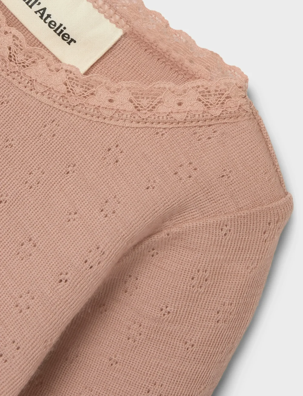 Lil'Atelier - NBFNOEL NAB LS SLIM WOOL BODY LIL - alusriided beebidele - roebuck - 4