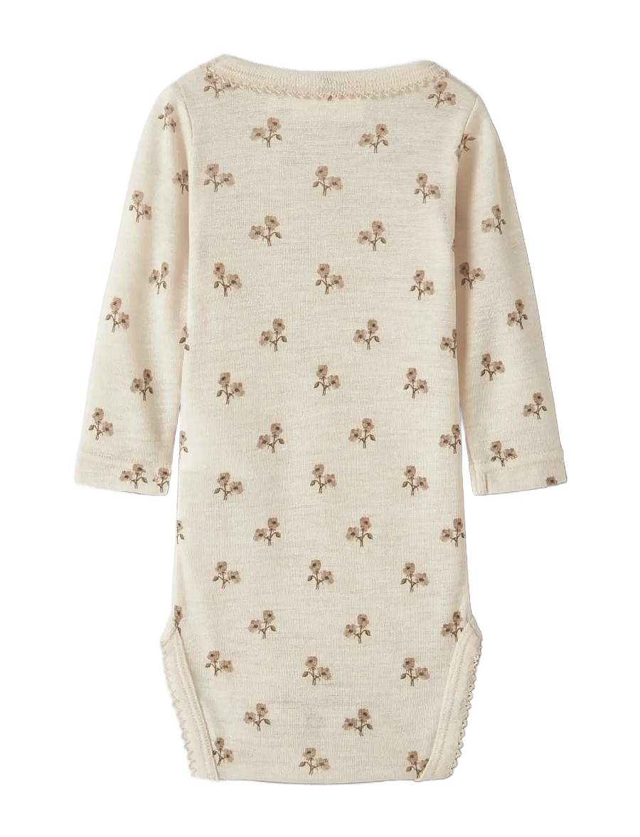 Lil'Atelier - NBFNALU LS SLIM BODY LIL NOOS - beebi alusriided - turtledove - 2