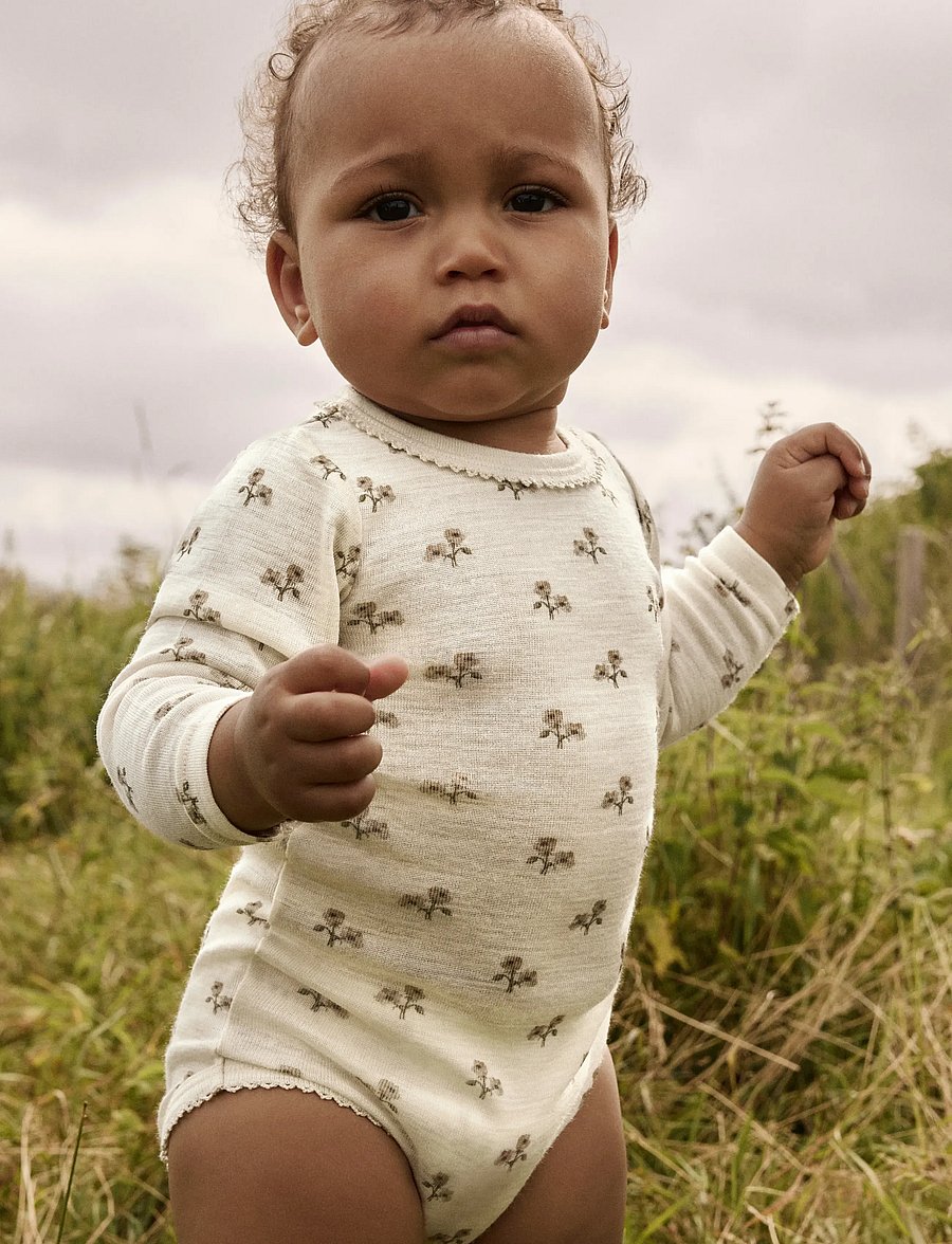 Lil'Atelier - NBFNALU LS SLIM BODY LIL NOOS - beebi alusriided - turtledove - 0