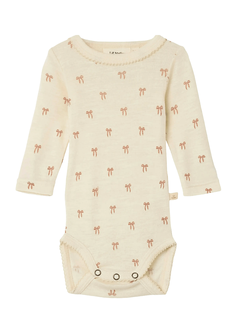 Lil'Atelier - NBFNALU LS WO/MO SLIM BODY LIL NOOS - ubrania termoaktywne - baby - turtledove - 1