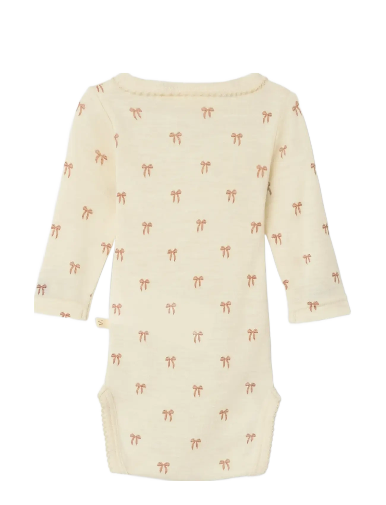 Lil'Atelier - NBFNALU LS WO/MO SLIM BODY LIL NOOS - uldundertøj baby - turtledove - 2