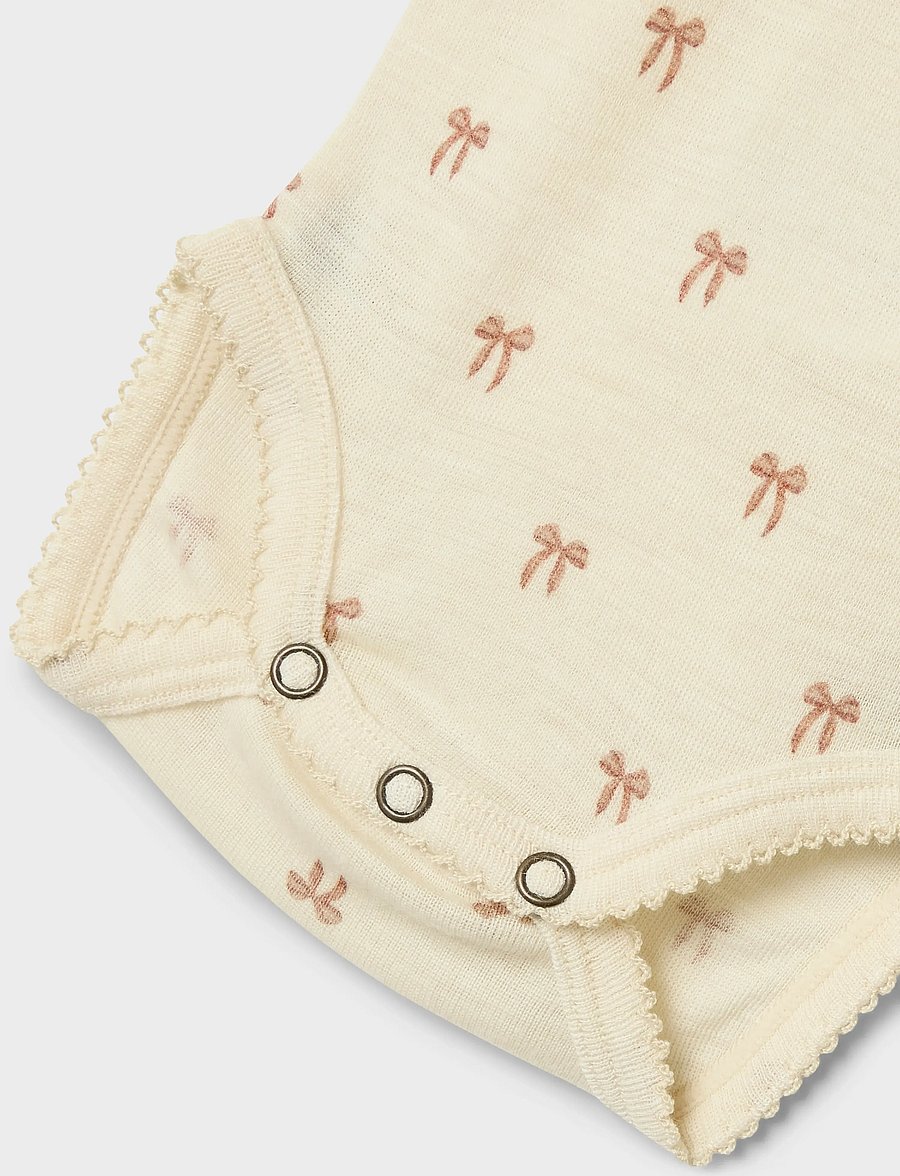 Lil'Atelier - NBFNALU LS WO/MO SLIM BODY LIL NOOS - uldundertøj baby - turtledove - 3