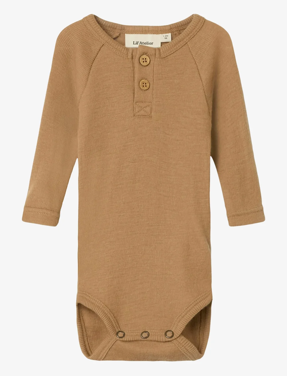 Lil'Atelier - NBNNOEL NEB LS SLIM WOOL BODY LIL - underställ baby - tigers eye - 0