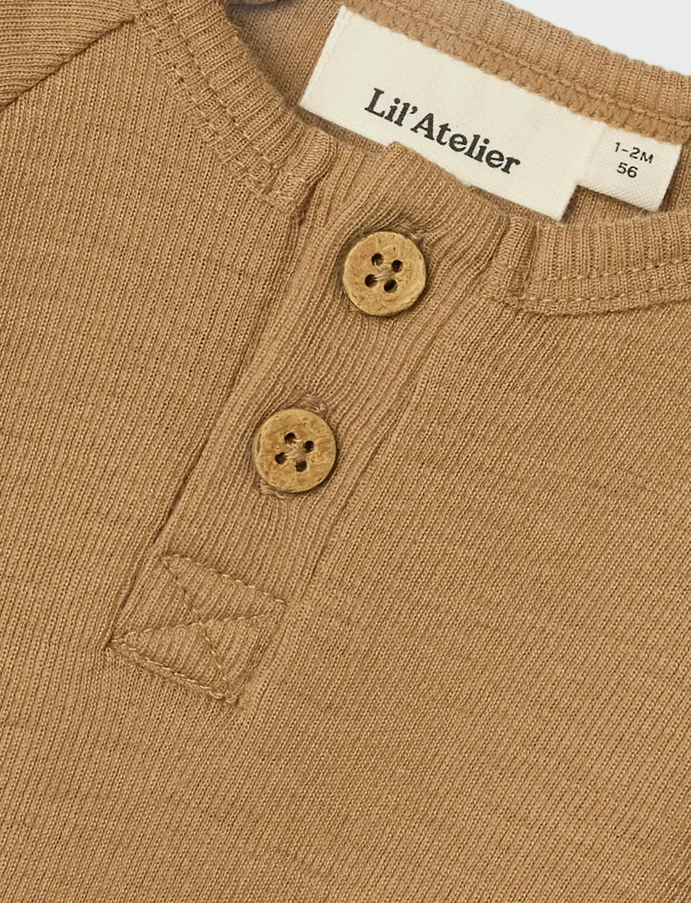 Lil'Atelier - NBNNOEL NEB LS SLIM WOOL BODY LIL - underställ baby - tigers eye - 2