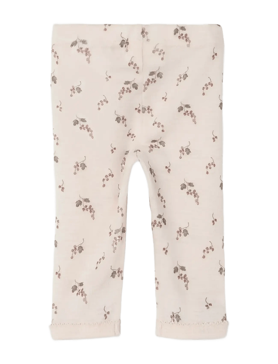 Lil'Atelier - NBFNOEL NIA WOOL SLIM LEGGING LIL NOOS - uldundertøj baby - morganite - 3
