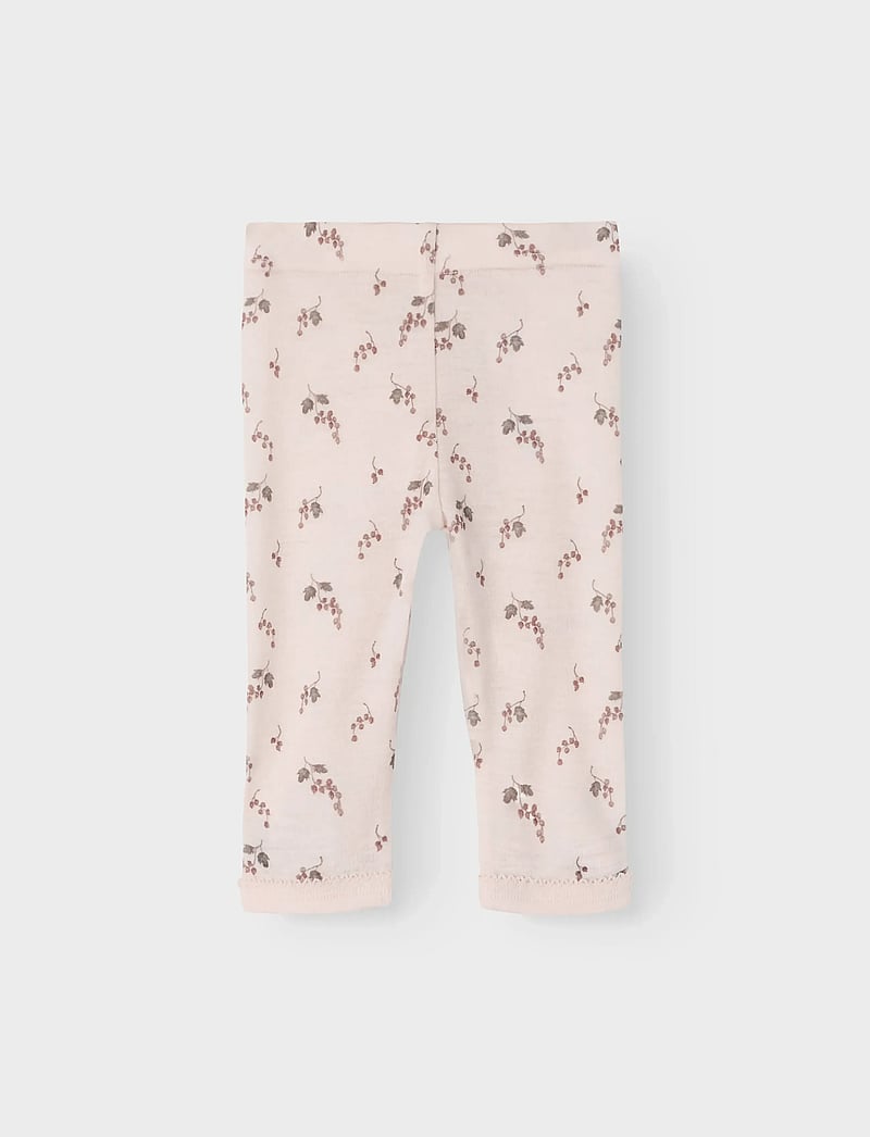 Lil'Atelier - NBFNOEL NIA WOOL SLIM LEGGING LIL NOOS - uldundertøj baby - morganite - 0