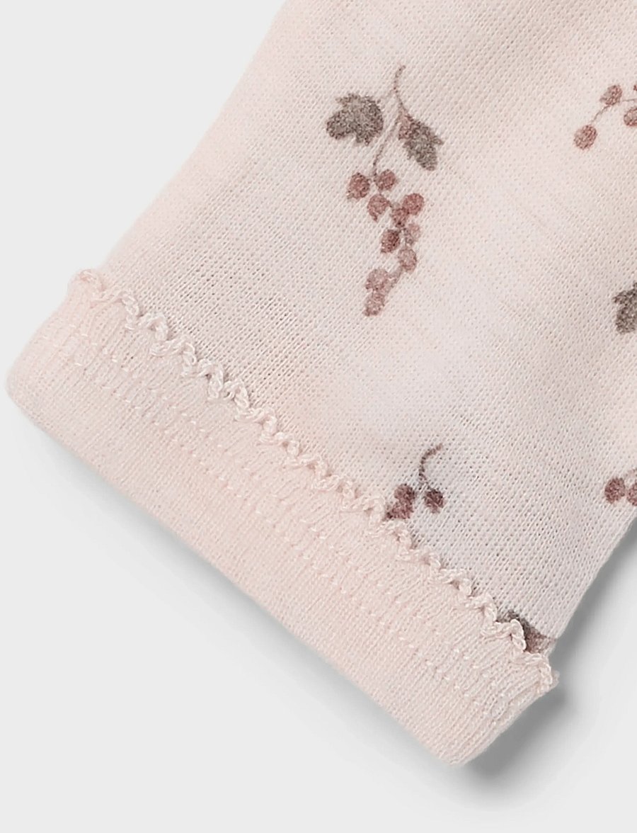 Lil'Atelier - NBFNOEL NIA WOOL SLIM LEGGING LIL NOOS - uldundertøj baby - morganite - 1