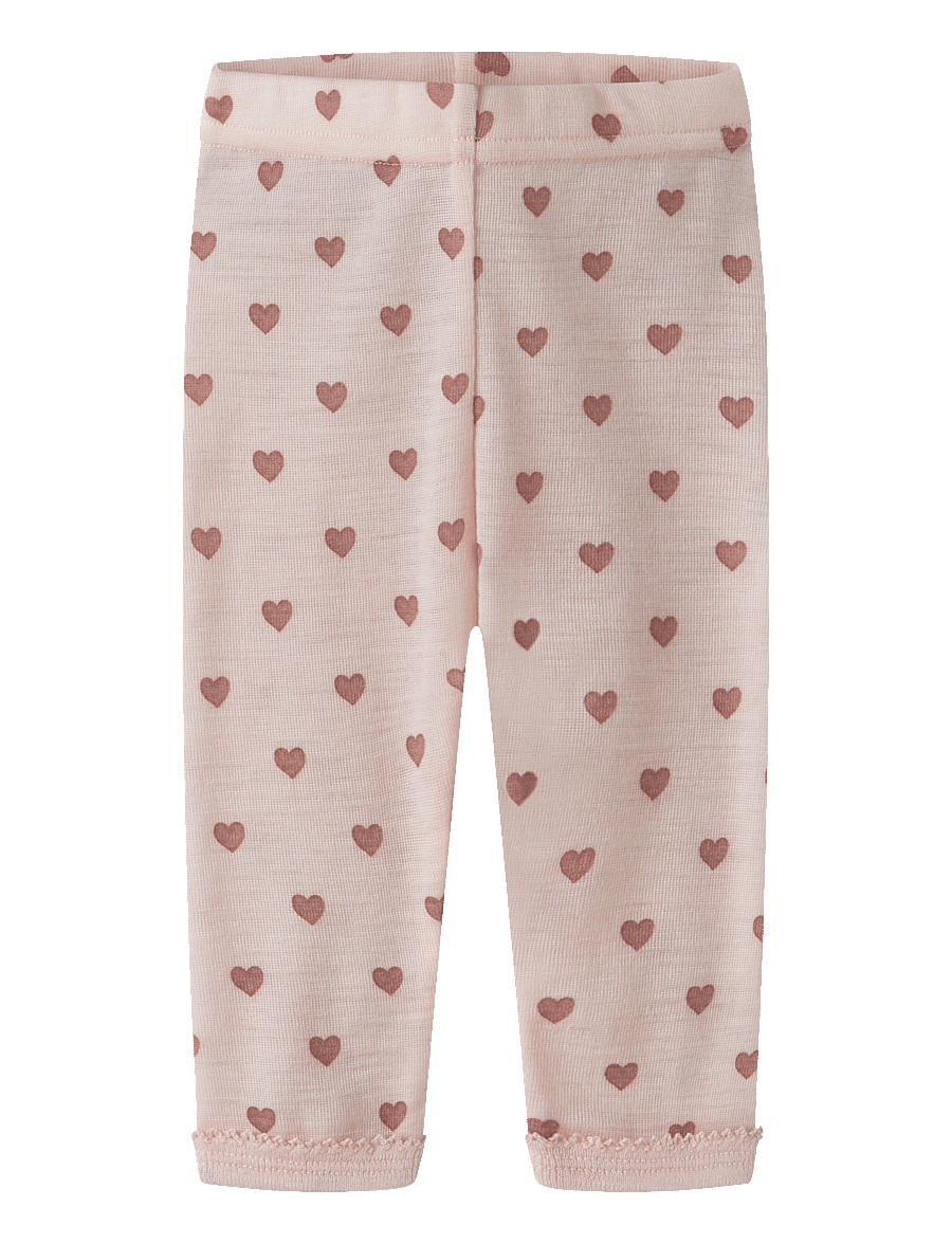 Lil'Atelier - NBFNOEL NIA WOOL SLIM LEGGING LIL NOOS - base layer baby - morganite - 0