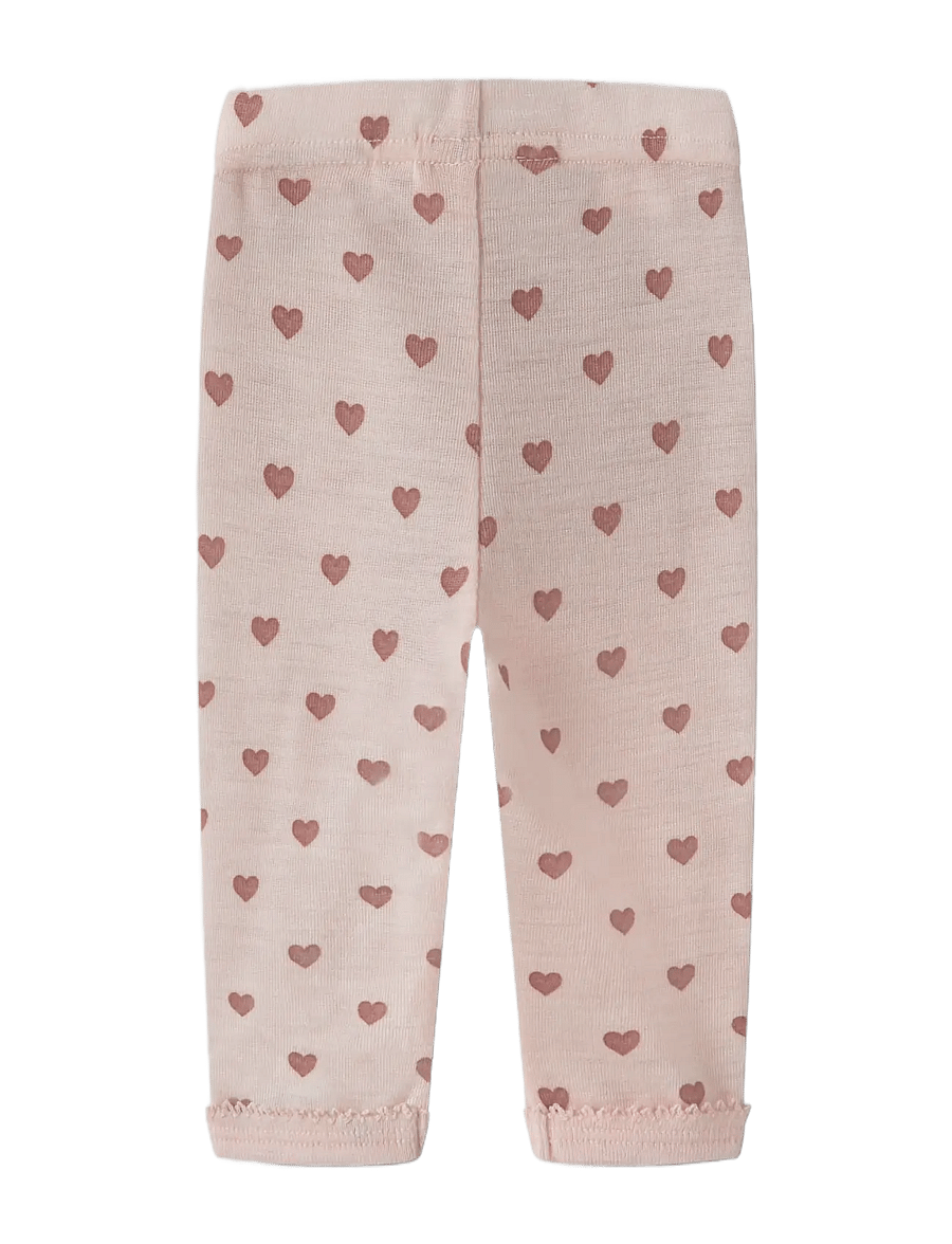Lil'Atelier - NBFNOEL NIA WOOL SLIM LEGGING LIL NOOS - base layer baby - morganite - 1