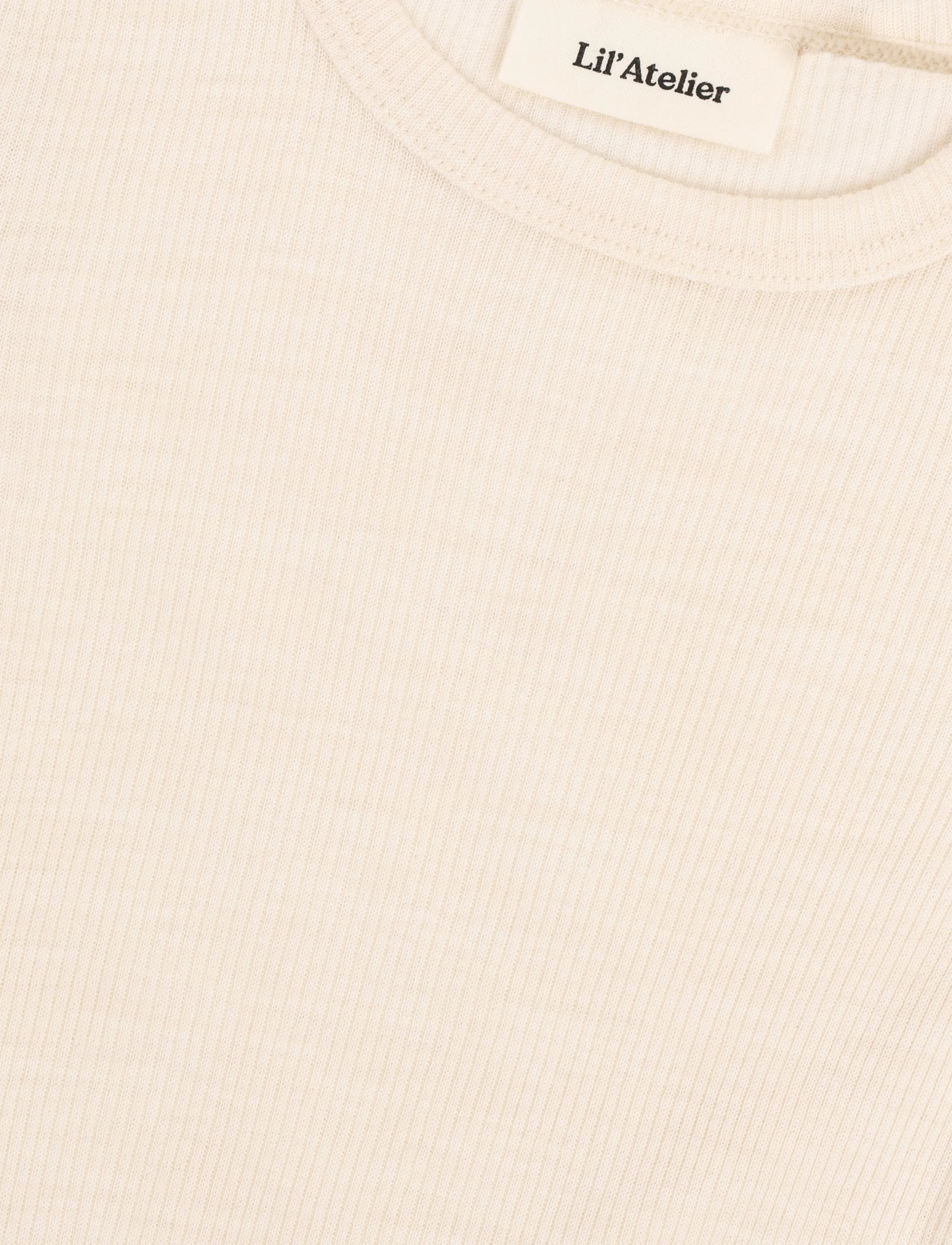 Lil'Atelier - NBNNALU RIB WO/MO LS SLIM BODY LIL - base layer baby - turtledove - 2