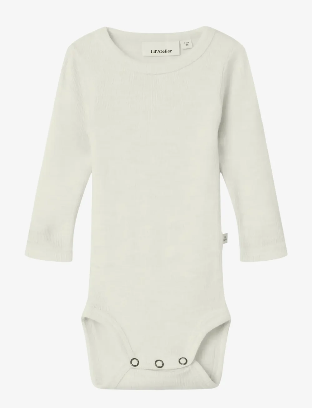 Lil'Atelier - NBNNALU RIB WO/MO LS SLIM BODY LIL - underställ baby - turtledove - 1