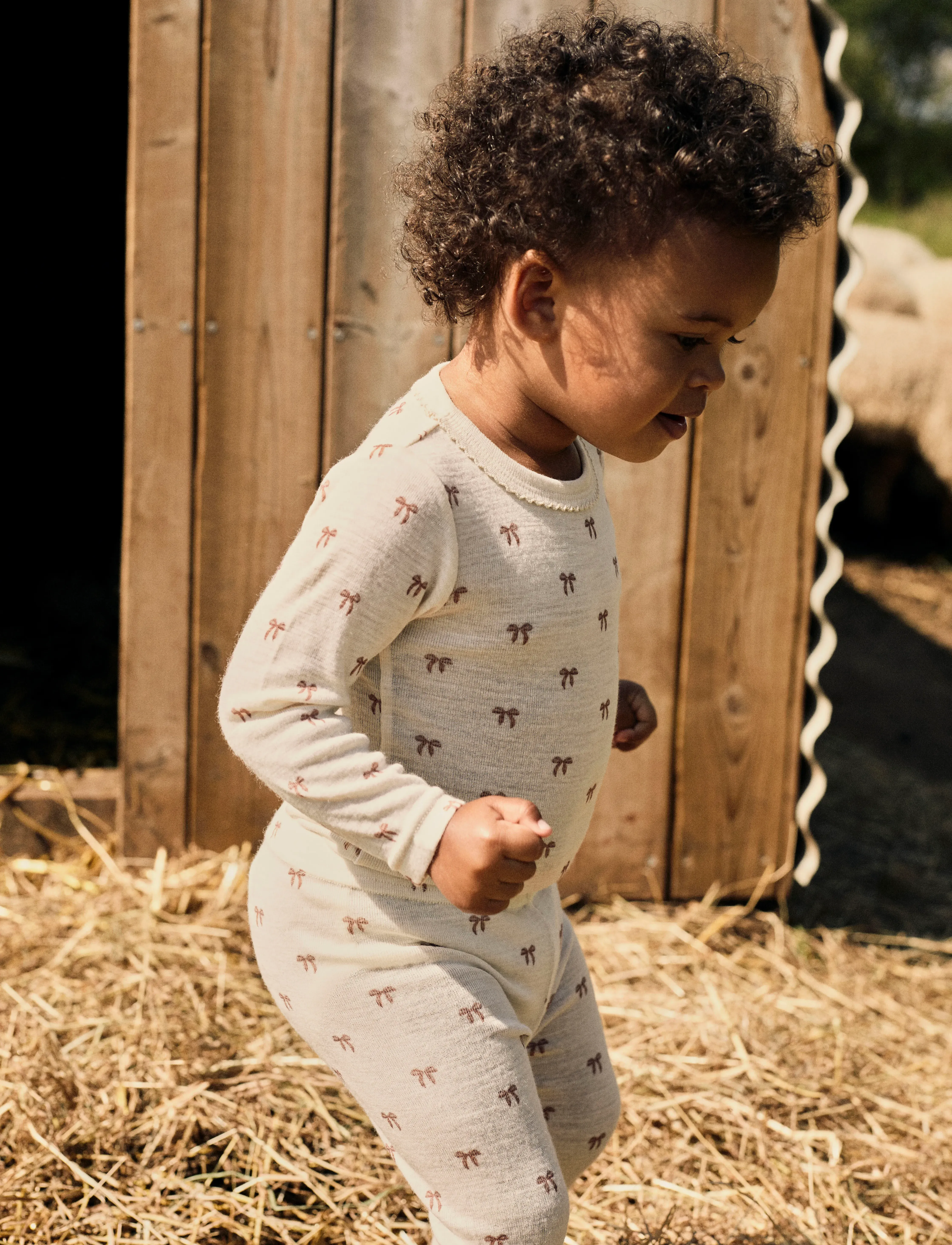 Lil'Atelier NBFNALU WO/MO SLIM LEGGING LIL NOOS - Underdele - TURTLEDOVE / cream
